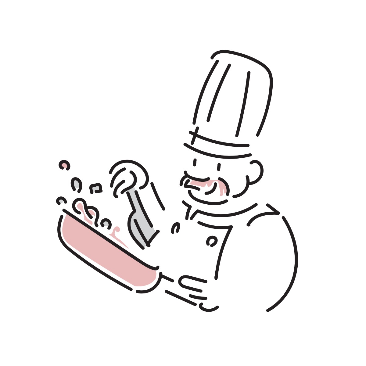 料理人のイラスト